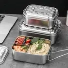 Separated Lunch Container 1/2/3 Compartment Food Storage Box Camping