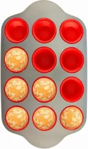 Professional Grade 12-Cup Non-Stick Muffin Pan - Oven Safe & Dishwasher Friendly