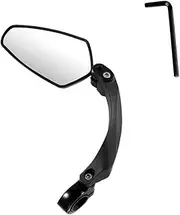 TOBBOMEY 1Pc Rotatable Bike Rearview Mirror for Mountain and Road Bikes Lightweight and Compact Handlebar Mirror