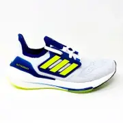 Adidas UltraBoost 22 White Yellow Blue Womens Size 7 Running Shoes GZ7211