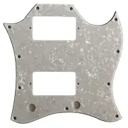Custom For US Gibson SG Standard Style Guitar Pickguard,4 Ply White Pearl