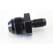 Aeroflow Inverted Seat Adapter 3/8"-24 to -8AN, AF707-08BLK