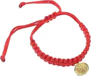 VERDANVERSE Cat Collar Handmade Braided Rope Adjustable Red Collar with Bells for Kitten