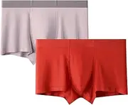 [Maiyifu-GJ] 2 Pack Men's Boxer Briefs Underwear Soft Breathable Stretch Underpants for Men Comfortable Moisture-Wicking Trunks, Color33, 3X-Large, Color33, 3X-Large