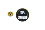 pins pin's badge metal lapel hat button 100% carnivore