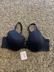 Savage X Fenty Underwire Bra Black Satin Stretch Size 46DD NWT