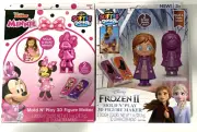 Frozen II And Disney Junior Minnie Softee Dough Mold N’ Play 3D Figure Makers