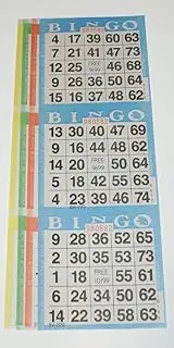 SmallToys Bingo Paper Game Cards - 3 Cards - 4 Sheets - 100 Books - 4 Inch by 12 Inch Size Disposable Sheet - Made in USA
