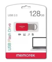 Memorex 128GB Flash Memory Drive USB 2.0 Red