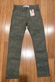 Levi's Jeans 510 Skinny Stretch Fit Olive Haze Green Camo Size 16R 28x28 NWT