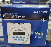 Autopilot Dual Outlet Digital Timer New Free Shipping