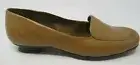 NATURALIZER WOMEN'S VALERIE CAMELOT BROWN LEA. SLIP-ON COMF. LOAFERS SHOES 9.5/M