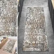 Runner Rug Carpet Runners for Hallway Entryway Non-Slip 100cm/1.5m/2m/2.5m/300cm/350cm/4m/5m/6m Long Carpet Washable Rubber Backing Doormat Runner(3.3ft×8.2ft/100×250cm)