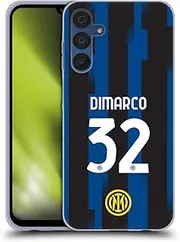 Head Case Designs Officially Licensed Inter Milan Federico Dimarco 2023/24 Players Home Kit Gel Case [Military Grade Protection] Compatible with Samsung Galaxy A15