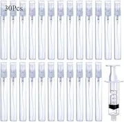 30Pcs 10ml/0.34 Oz Portable Refillable Clear Glass Empty Sprayer Perfume Bottles Cosmetic Atomizers Spray Bottle Container for Travel Party Must Makeup Tool (30Pcs 10ml Clear Glass Perfume Bottles)