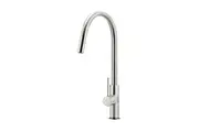MEIR Piccola Round Pull Out Kitchen Mixer Tap - Dual Flow - PVD Brushed Nickel
