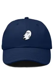 Dalix Ghost Embroidered Low Crown Cap in Navy Blue at Nordstrom One Size