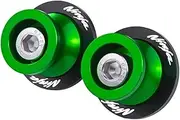 Compatible with Ninja ZX6R ZX636 250SL 250 300 400 650 1000SX Motorcycle Swingarm Spools Rear Stands Screw Sliders Accessories (Color : 8MM Two Green, Size : 1)