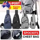 Man Sling Cross Body Satchel Travel Bag Durable Mens Chest Bag Shoulder Backpack