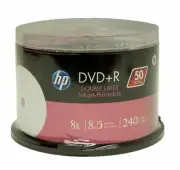 400 HP 8X Blank DVD+R DL Dual Double Layer 8.5GB White Inkjet Printable Disc