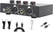 Hjdlhx Portable Stereo Audio, USB Audio Interface, Headphone for Studio Music Recording