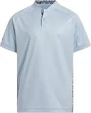 [adidas] Boys' Sport Collar Polo Shirt, Wonder Blue, Large