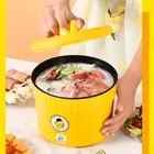 Mini Electric Hot Pot Portable Rapid Heating Instant Noodle Pan Non-stick Cooker