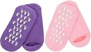 Minkissy 2pairs Moisturizing Gel Socks Spa Foot Masks for Home Use Portable Foot Care Socks Lightweight and Gel Spa for Nourishing and Hydrating
