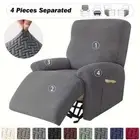 Recliner Sofa Cover Jacquard Couch Covers Stretch Armchair Slipcovers 4pcs/set