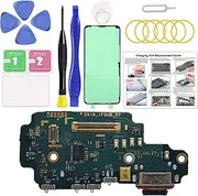 for Galaxy S23 Ultra USB Charging Board Port Replacement, SM-S918U SM-S918U1 Type C Dock Board Connector for Samsung S23 Ultra with Tools & Instruction
