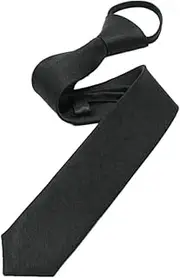 [Generic] Boys Polyester Retro Narrow Tie Pre-tied Skinny Necktie Neckwear Pull Rope Tie Wedding Party Bridegroom Party Dress