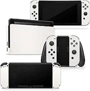 TACKY DESIGN New skin for Nintendo switch, Black & cream Switch skin, High-quality Vinyl 3m sticker, Full wrap cover