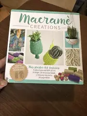 NIB Macrame Creations Kit. Beginners. Jute And Beads.