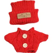 Clothes For 17cm Labubu Clothing Pendant Labubu Clothing Replacement Set (Red)