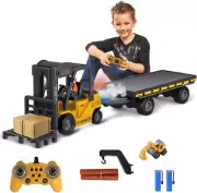RC Forklift Toy with Lights, Sounds, Rechargeable Batteries, Remote Control