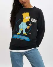 Vintage 1990 Bart Simpson Sweatshirt XXS