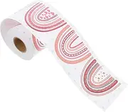 ARTIBETTER 1Roll Rainbow Border Sticker Bulletin Board Decor for Classroom Playroom Parties Thickness for Crafting Back to School Decoration Removable Trim for Stylish