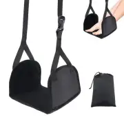 Airplane Foot Hammock Adjustable Foot Rest with Memory Foam for Flights