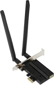 WiFi 6 PCIe WiFi Card for Desktop PC AX210 PRO, Tri Band Wireless Adapter with Bluetooth 5.2, WPA3, IEEE802.11AX Dual Band Wireless Internal Network Card