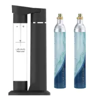 在飛比找momo購物網優惠-【Levivo】氣泡水機組 含氣瓶 X 2入 + 水瓶 X 