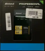 Inland Professional 240GB SSD 3D TLC NAND SATA III 6GB/s 2.5" NEW SEALED