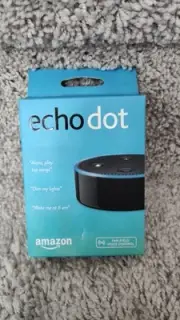 Amazon Echo Dot Black 2nd Gen Smart Speaker Brand New In The Box.Sealed.