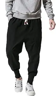 [Seidarise] Men's Joggers Sweatpants Harem Jogger Pant Long Sports Pants