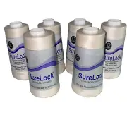Sure Lock Serger Thread Lot 6 Eggshell Ivory Polyester 3000 Yd Overlock Spools