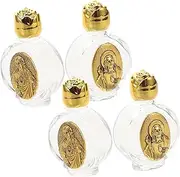 ASAKKURA 4pcs Portable Refillable Mini Containers for Baptism Weddings Travel and Religious Occasions Versatile Perfume Essential Oil Storage