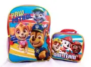 Paw Patrol School Backpack Insulated Lunch Box Set Book Bag Marshall Chase Skye