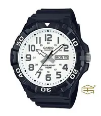 在飛比找Yahoo!奇摩拍賣優惠-【天龜 】CASIO  簡約時尚 大錶徑錶款潛水運動風錶 黑