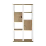 Jacob 160cm 4-Tier Storage Display Cabinet w/ Door - Natural