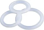 O Rings，Silicone o-Rings， 10pcs Sanitary Tri Clamp Ferrule Silicone Sealing Strip Gasket Ring Washer, for Homebrew Dairy Product Silicone Gasket Ring Washer(57 x 77.5mm)