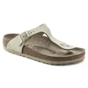 CLEARANCE Birkenstock Leather GIZEH Washed Metallic Cream Gold BNIB 1008791